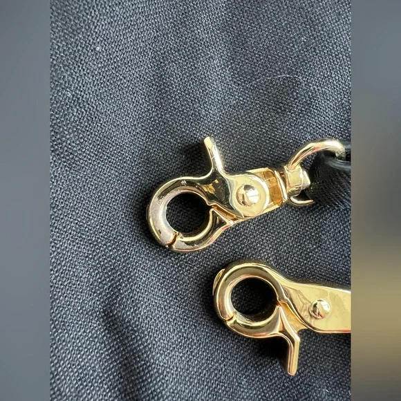 Zac Posen Saffiano Leather Black Top Handle Tote - Picture 6 of 6